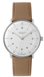 【送料無料】authorized dealer junghans 027350200 automatic max bil leather watch