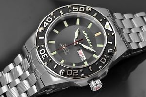 【送料無料】aragon a165gry t100 flat tube automatic