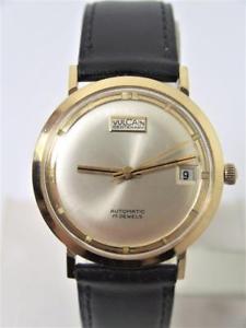 【送料無料】vintage 18k vulcain centenary automatic watch c1970s cal 2472 exlnt serviced