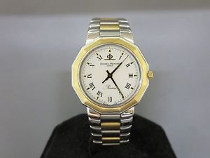 【送料無料】baume et mercier steel amp; gold riviera on bracelet 34mm