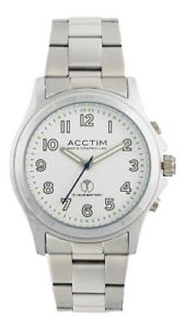 【送料無料】acctim 60242 luminoso radio controlled gents wrist watch on ss braceletour ref2｜hokushin