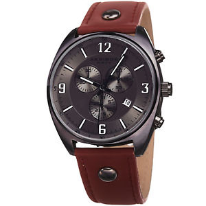 mens akribos xxiv ak969gn chronograph swiss quartz movement leather strap watch mens akribos xxiv ak969gn chronograph swiss quartz movement leather strap watch