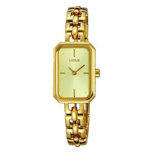 【送料無料】lorus womens goldtone steel bracelet amp; case quartz analog watch rj466bx9