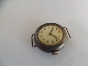【送料無料】a fine vintage hallmarked silver cased watch 1922 with red 12｜hokushin