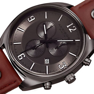 mens akribos xxiv ak969gn chronograph swiss quartz movement leather strap watch mens akribos xxiv ak969gn chronograph swiss quartz movement leather strap watch