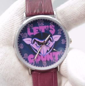 【送料無料】sesame street, the count lets count evil ultra rare mens character watch,m44