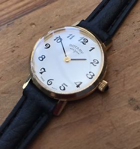 【送料無料】neues angebotvintage ladies rotary quartz gold plated wristwatch, great condition｜hokushin