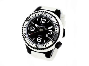 【送料無料】orologio uomo kienzle poseidon,cassa xl 52mm,150mt,bianco e nero,diver,man watch|hokushin