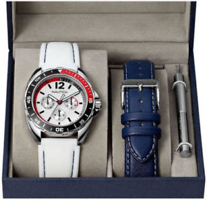 【送料無料】 nautica mens sport ring watch box set white｜hokushin