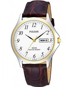 【送料無料】pulsar gents leather strap watch pxf294x1｜hokushin 17,986円