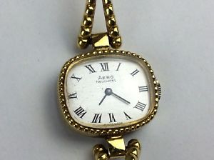 【送料無料】vintage ladies aero neuchatel gilt watch not working｜hokushin