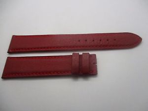 【送料無料】bracelet montre en cuir rouge t18 doubl cuir camille fournet cousu main