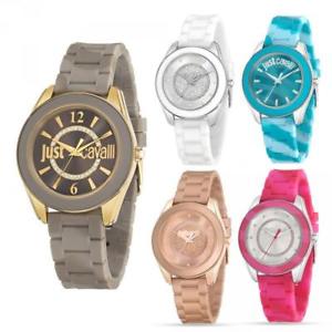 【送料無料】orologio donna just cavalli just dream silicone colorato swarovski jc gold ros