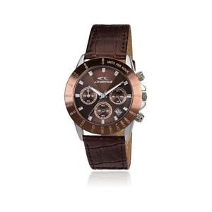 【送料無料】orologio uomo chronotech sign rw0190 chrono pelle marrone sub 50mt