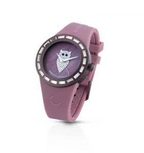 【送料無料】orologio roberto giannotti misteri della notte omn159 civetta silicone rosa｜hokushin