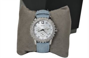 【送料無料】guess ladies dazzler watch w0336l7 blue strap with gemstone surround|hokushin
