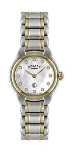 【送料無料】rotary womens two tone stainless steel bracelet quartz watch lb0260241l 19,225円