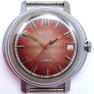 【送料無料】soviet vostok windup watch rare edition round caseussr 1985 vgc*us seller*724 19,225円