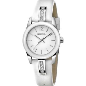 【送料無料】orologio donna breil liberty tw1396 vera pelle bianco swarovski sub 50mt