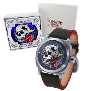 【送料無料】insignum skulls automatikuhr spider rose skull ungetragen selten