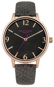 【送料無料】daisy dixon amelia damenuhr dd030nrg analog leder grau
