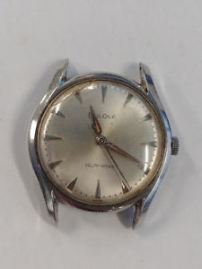 【送料無料】vintage 1960 m0 mens silver tone bulova 17 jewel self winding 11afac watch