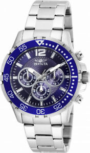 【送料無料】invicta specialty 16286 mens round analog dark blue chronograph watch