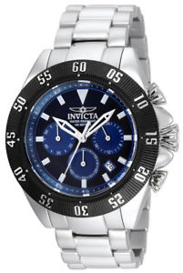 【送料無料】invicta speedway 22397 mens navy blue round chronograph date analog watch