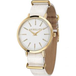【送料無料】orologio donna morellato versilia r0151133505 pelle bianco gold dorato swarovski｜hokushin