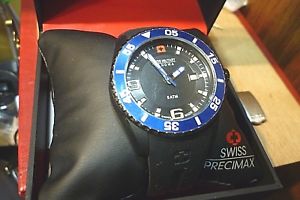 【送料無料】 mens 43mm swiss military hanowa blkblu 42002700703
