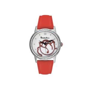 【送料無料】orologio donna braccialini brd 809sbr pelle rosso swarovski