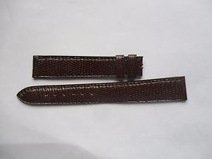 【送料無料】bracelet pour montre t14 en lzard marron de marque camille fournet cousu main｜hokushin