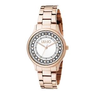 【送料無料】orologio solo tempo donna liujo tlj1130 cassa e cinturino acciaio pvd oro rosa