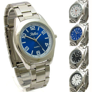 【貨物輸送無料】reflex gents quartz watch with stainless steel bracelet free uk post 腕時計-男女兼用腕時計
