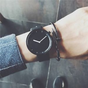 【送料無料】minimalist stylish men quartz watches drop shipping 2018 fashion simple blac|hokushin