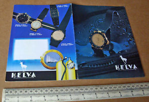 【貨物輸送無料】1980s vintage helva switzerland quartz wristwatch catalogue 腕時計-男女兼用腕時計