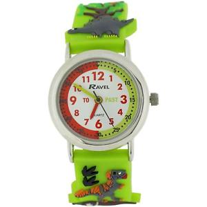 【貨物輸送無料】ravel time teacher boys 3d jungle design strap watch telling time award 男女兼用腕時計-腕時計