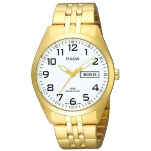 【送料無料】 pulsar gents gold plated watch pv3006x1｜hokushin