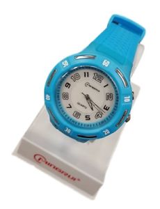 【貨物輸送無料】ds orologio polso uomo ragazzo mingrui 8831 analogico quarzo sportivo azzurr lac 男女兼用腕時計-腕時計