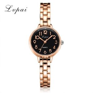 【送料無料】fashion women watches luxury bracelet quartz wristwatch lvpai watches gold s｜hokushin