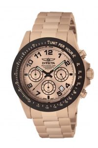 【送料無料】invicta 10705 mens speedway rose gold steel chrono dive watch|hokushin