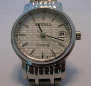 【貨物輸送無料】 bewell ladies quartz date watch 腕時計-男女兼用腕時計