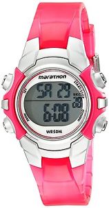 【送料無料】womens marathon by timex pink silver digital midsize sport watch t5k808 nwot｜hokushin 12,905円