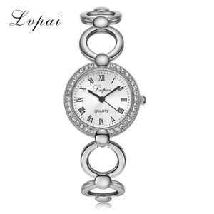 【送料無料】lvpai gold plated bracelet watches women luxury crystal dress fashion wristw｜hokushin