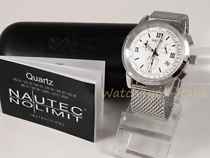 orologio cronografo uomo nautec no limit mens chrono stainless stell watch nuovo orologio cronografo uomo nautec no limit mens chrono stainless stell watch nuovo