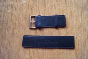 【送料無料】 dark blue leather ted baker watch strap 28mm|hokushin