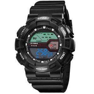 【送料無料】waterproof led digital dual display sports wristwatches silicone rubber for kids｜hokushin
