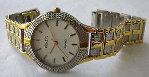 【送料無料】geneva twotone quartz watch|hokushin