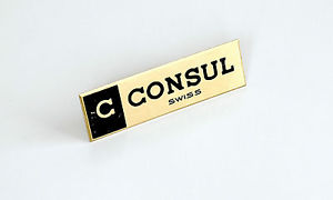 【貨物輸送無料】prsentatoir vitrine, signaltique, plaque montres consul 6,8 x 2 糎  b2 男女兼用腕時計-腕時計