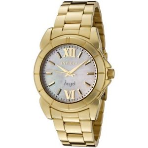 【送料無料】invicta womens 0460 angel collection 18k goldplated ss motherofpearl watch|hokushin